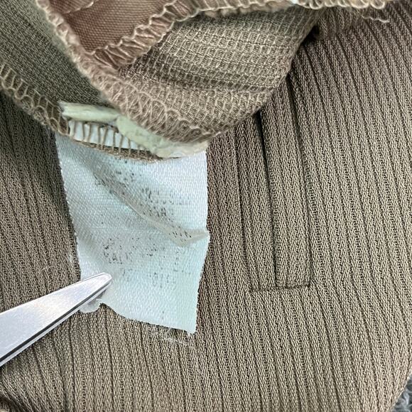 Alex Garfield Sydney Trousers Dress Pants Women 6 Beige Tapered Pleated Textured - Picture 7 of 10